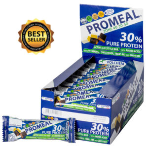 Barretta proteica dal sapore unico bilanciata al 40-30-30 al gusto CACAO -PROMEAL ® ZONE 40-30-30-BOX 24pz x 50grammi