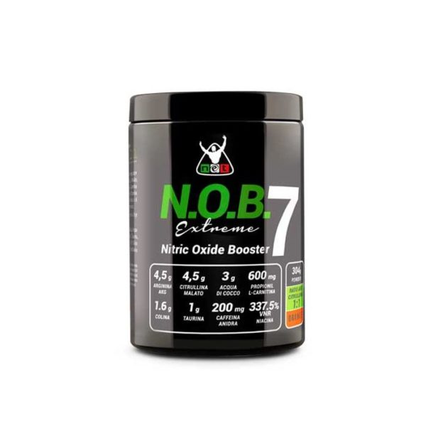 Integratori alimentare per il tuo pre-workout in polvere gusto arancia-N.O.B.7 Extreme-NET INTEGRATORI