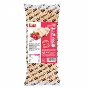 Fiocchi di avena ideali per il porridge aromatizzato a cioccolato bianco e lampone-FIOCCO BERRY WHITE- BPR NUTRITION