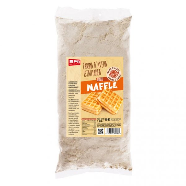 Farina D'Avena Aromatizzata- Gusto WAFFLE- 1Kg-BPR NUTRITION