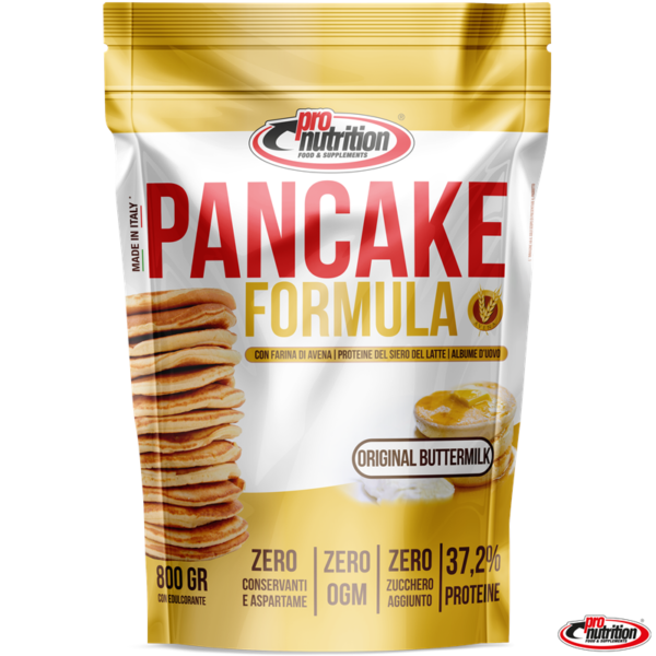 Pancake proteico con farina di avena e albume al gusto Butter Milk -PANCAKE FORMULA-PRO NUTRITION