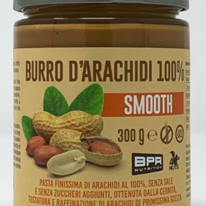 Crema spalmabile liscia agli arachidi 100% -PEANUT BUTTER 100% SMOOTH -BPR NUTRITION°