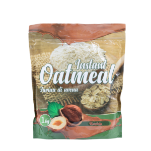 Farina di avena 100% aromatizzata istantanea al gusto di nocciola-INSTANT OATMEAL NOCCIOLA-DM FOOD
