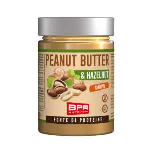 Crema proteica spalmabile agli arachidi e nocciola-PEANUT BUTTER e Nocciola-BPR NUTRITION°