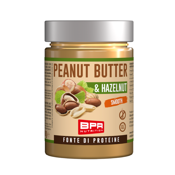 Crema proteica spalmabile agli arachidi e nocciola-PEANUT BUTTER e Nocciola-BPR NUTRITION°
