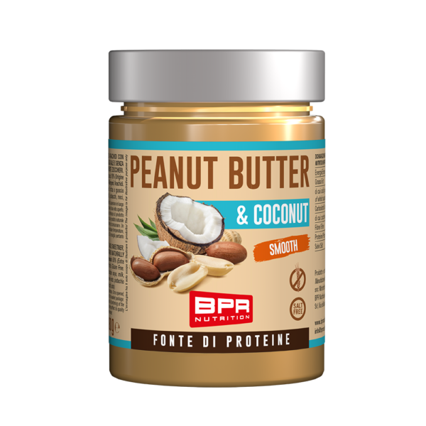 Crema spalmabile ricca di proteine agli arachidi e cocco-PEANUT BUTTER e Cocco - BPR NUTRITION°