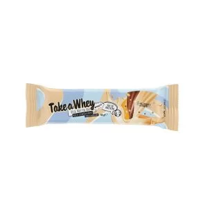 Barrette proteiche con ripieno mandorle e caramello confezione da 24 pezzi-HIGH PROTEIN BAR NOUGAT & CARAMEL-TAKE AWAY°