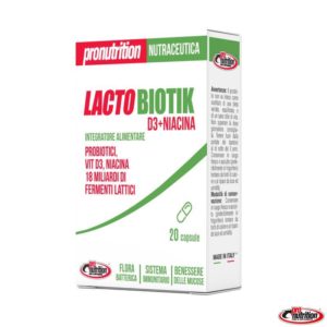 Integratore alimentare per la flora intestinale in capsule-LACTOBIOTIK-PRO NUTRITION