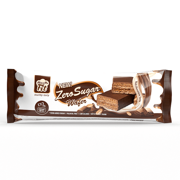 Wafer proteico al gusto di cioccolato