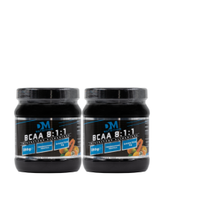 2 PZ. di Integratori Alimentari di Aminoacidi Ramificati in polvere-Gusto Tropical-BCAA 8:1:1- DM NUTRITION