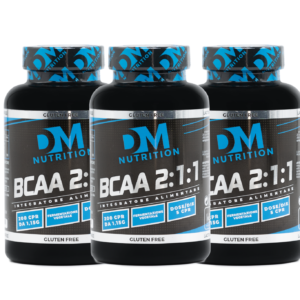 Kit da 3 conf. di aminoacidi ramificati BCAA 2:1:1 DM Nutrition