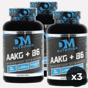 KIT da 3 Conf. di Arginina + Vitamina B6- AAKG+B6- DM NUTRITION
