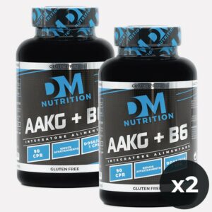 KIT 2 Conf. Integratore alimentare di Arginina + Vitamina B6- AAKG+B6- DM NUTRITION
