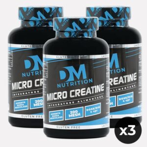 KIT di 3 Conf. di Integratore di creatina micronizzata in capsule-MICRO CREATINE-DM NUTRITION