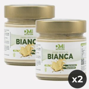 2 Creme proteiche spalmabili al cioccolato bianco- BIANCA-DM FOOD