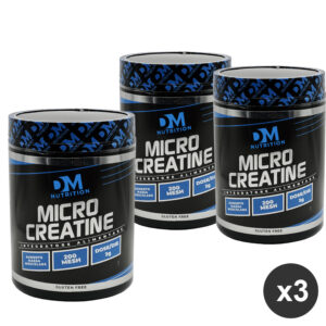 KIT da 3 pz Integratori di Creatina in polvere gusto neutro -MICRO CREATINE 250-DM Nutrition