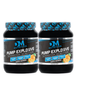 SET 2 PEZZI di Integratori per i tuo workout in polvere gusto Arancia -PUMP EXPLOSIVE-DM NUTRITION