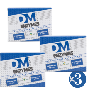 KIT 3 CONF. Integratori di enzimi per favorire la digestione-ENZYMES-DM PHARMA