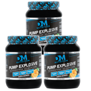SET 3 PEZZI di Integratori per i tuo workout in polvere gusto Arancia -PUMP EXPLOSIVE-DM NUTRITION