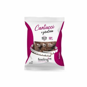 Spuntino proteico con deliziosi cantucci proteici al gusto di CACAO-CANTUCCI START-FEELING OK