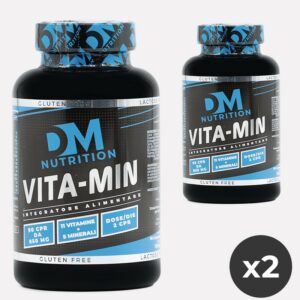 KIT di 2 Integratori alimentari di vitamine e minerali in compresse-VITA-MIN-DM NUTRITION