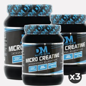 MULTIPACK 3 pezzi di Integratori Alimentari di Creatina monoidrata formato da 500 gr cadauno in polvere gusto neutro-MICRO CREATINE-DM NUTRUTION