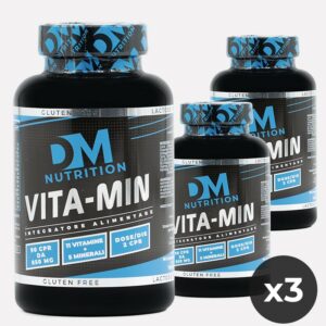 KIT di 3 conf Integratori di vitamine e minerali in compresse-VITA-MIN-DM NUTRITION