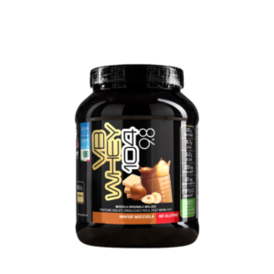 Proteine idrolizzate in polvere formato da 450 grammi al gusto di WAFER NOCCIOLA- VB WHEY 104 9.8-NET INTEGRATORI