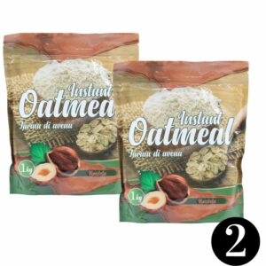 Set di 2 pezzi di farina di avena aromatizzata alla nocciola-FARINA DI AVENA-DM FOOD