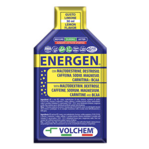 Integratore in GEL pronto da bere ,caffeina, carboidrati e aminoacidi gusto limone-ENERGEN ®-VOLCHEM