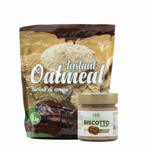 Kit N3 DM - Farina di Avena gusto Cioccolato bianco+ Crema spalmabile proteica biscotto crunchy-DM FOOD