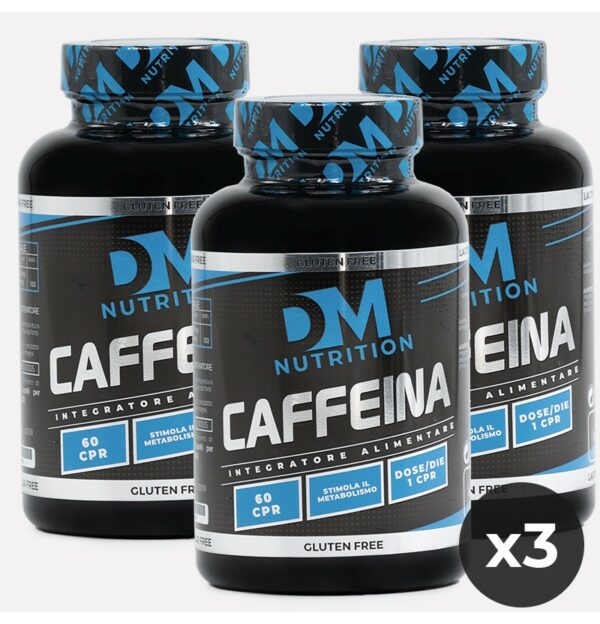 Super offerta 3 Integratori di caffeina DM Nutrition
