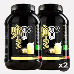 Set di 2 conf. integratori di Proteine isolate idrolizzate in polvere al gusto di vaniglia-VB WHEY 104 9.8-NET INTEGRATORI