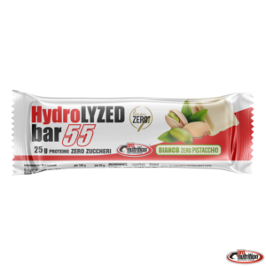 Barretta iperproteica idrolizzata al gusto di cioccolato bianco e pistacchio-HYDROLIZED55 Bianco Pistacchio -PRO NUTRITION