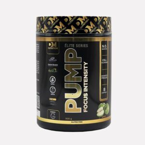 Integratore Pre-workout ad azione energetica con cretaina, arginina, in polvere al gusto di mela-PUMP FOCUS INTENSITY MELA-DM NUTRITION ELITE SERIES