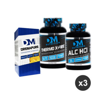 KIT N3 DM Azione dimagrante con bruciagrassi-carnitina e drenante-THERMO X FIRE-ALC HCI-DRENAPURE ANANAS