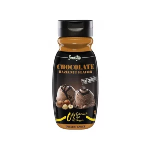 Sciroppo dolce al gusto di cioccolato e nocciola con zero calorie - SALSA CHOCOLATE HAZELNUT -SERVIVITA