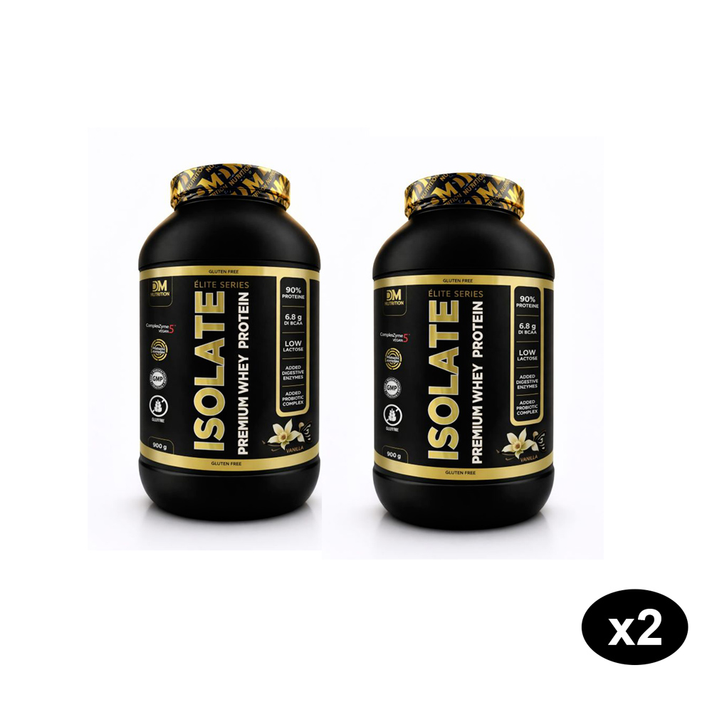 Offerta 2 proteine isolate premium alta digeribilita' Vaniglia DM