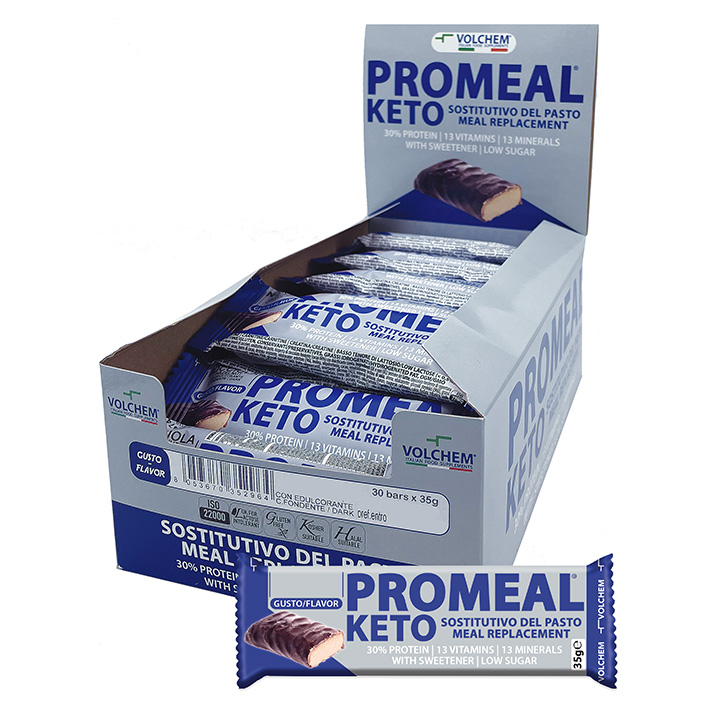 30 barrette Promeal keto mandorla Volchem