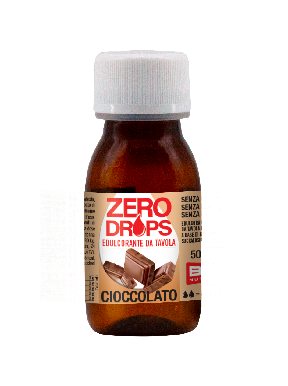 Dolcificante da tavola al gusto di CIOCCOLATO-ZERO DROPS-BPR NUTRITION