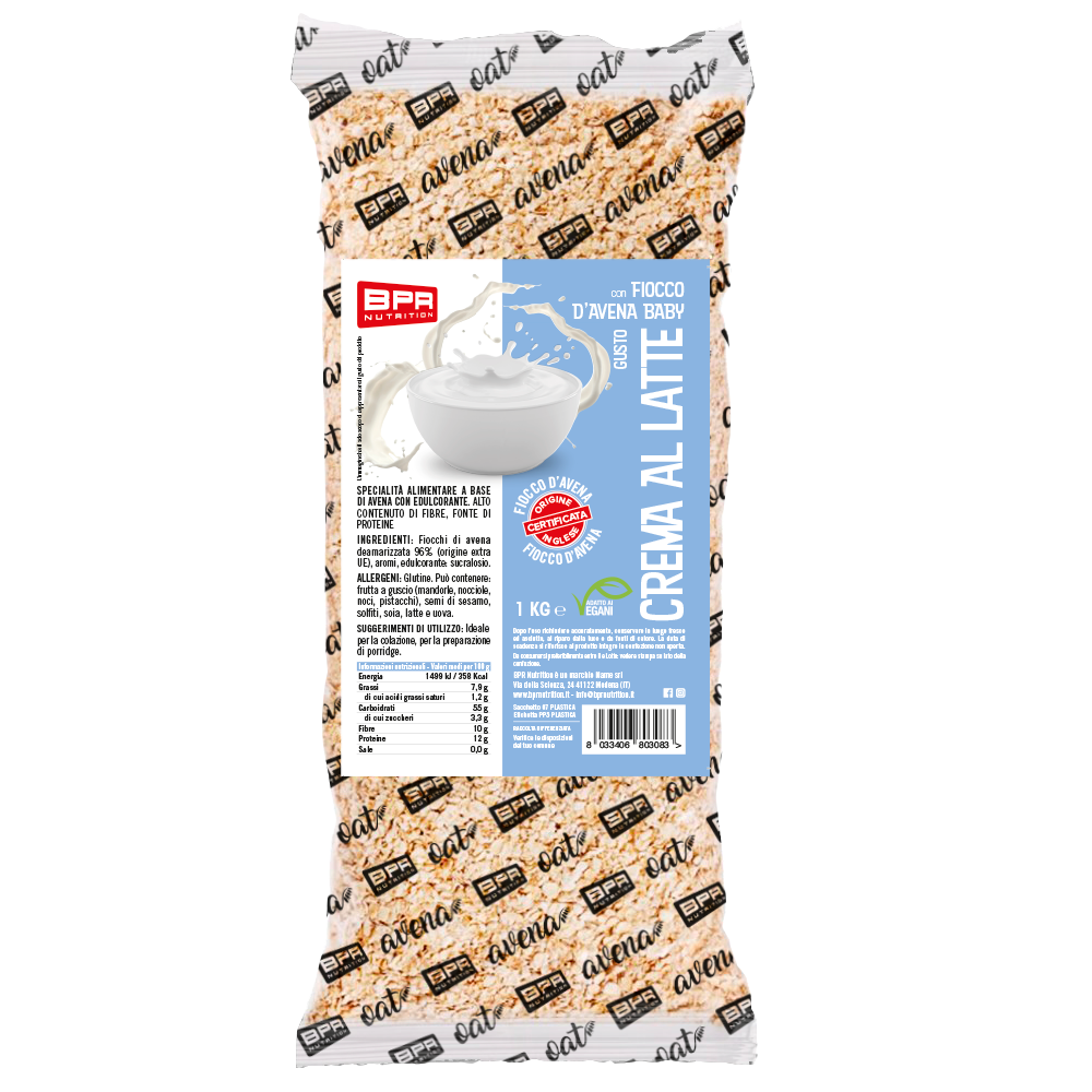 BPR Fiocchi di avena al gusto di crema al latte