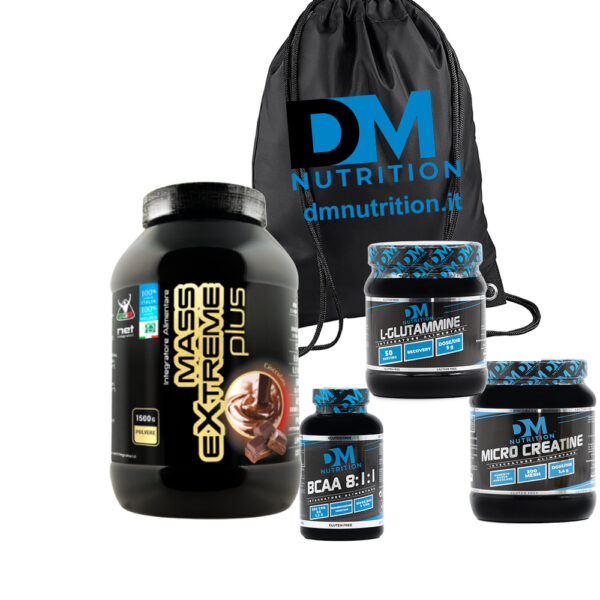 KIT 08 completo per l’aumento della massa muscolare-DM Nutrition