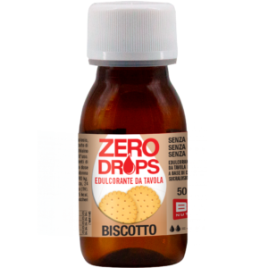 Dolcificante da tavola al gusto di BISCOTTO-ZERO DROPS-BPR NUTRITION
