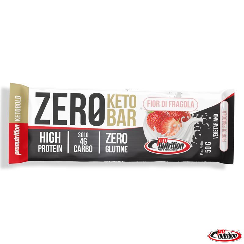 Barretta Zero chetogenica alla fragola Pro Nutrition