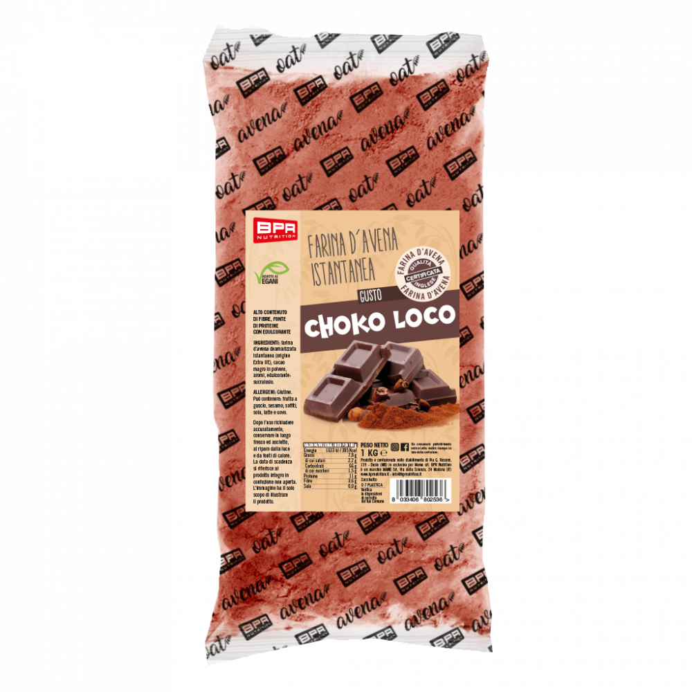 Farina di Avena Aromatizzata al cioccolato BPR Nutrition