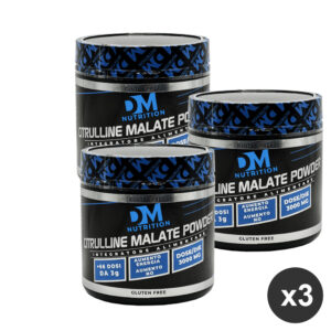 Scopri il Kit da 2 Integratori di Citrullina Malato - DM Nutrition Massimizza le tue prestazioni con il nostro integratore di Citrullina Malato in polvere. Confezione da 200 grammi, gusto neutro, per un'esperienza di integrazione senza compromessi.