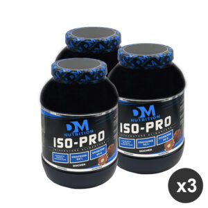 Kit 3 Proteine isolate al gusto di rocher alta digeribilita'-ISO PRO-DM Nutrition