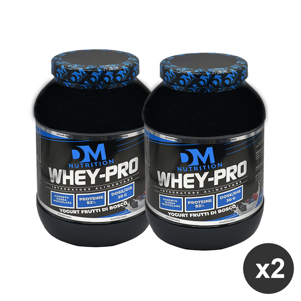 Kit 2 Proteine concentrate yogurt frutti di bosco-WHEY PRO-DM Nutrition