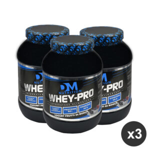 Kit 3 Proteine concentrate yogurt frutti di bosco-WHEY PRO-DM Nutrition