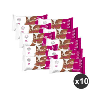 Box 10 Biscotti proteici al gusto di Cacao-Biscottone Start -Feeling ok